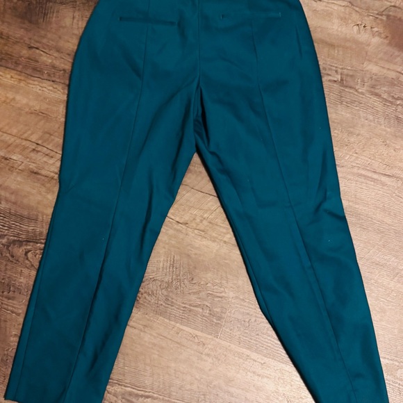 Express Publicist Ankle Mid Rise Teal Women's Dress Pant size 14R - Picture 2 of 5